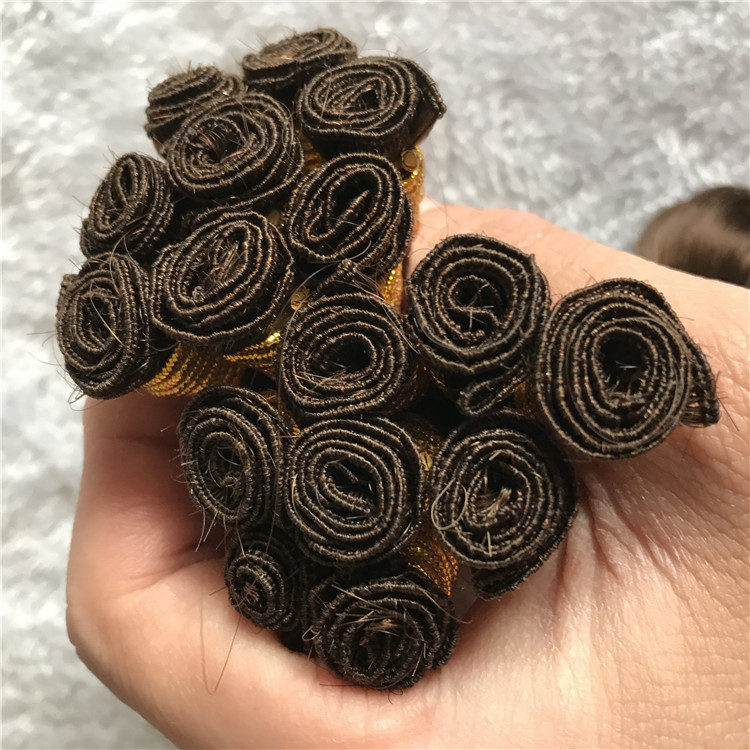 Wholesale human curly handtied weft factory price J10